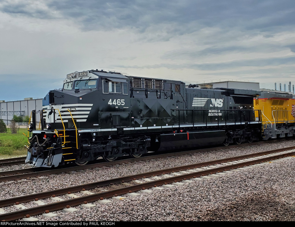 NS 4465 and Rear Radiator Section of UP 7163 Being Pre Delivery Tested by The Wabtec Train Vrew